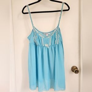 Victoria Secret Light Blue Babydoll Size XL